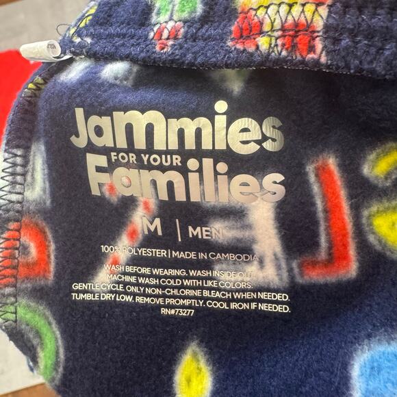 Jamies for Families Jingle All The Way Matching PJs Med, 1X, Christmas Red/Green - Picture 4 of 8